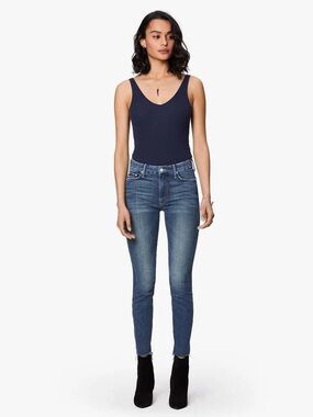 Mother The Looker Ankle Fray in Gutterpunk - Size 27